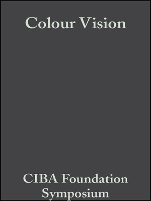 cover image of Colour Vision